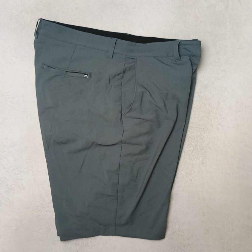 Travis Mathew Shorts Mens 40 Gray 9" Wanderlust Golf Performance Stretch Pockets